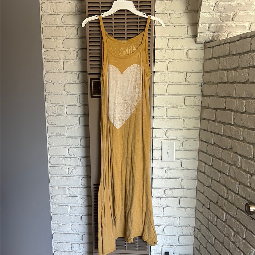 Magnolia Pearl Mustard Heart Maxi Dress